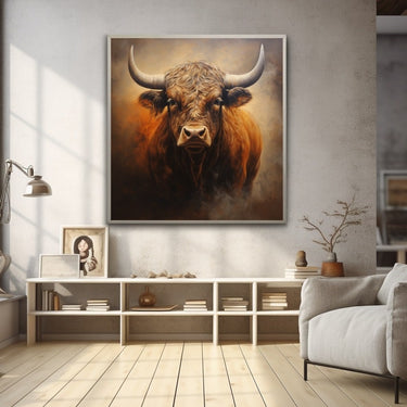 Tableau Tête De Taureau